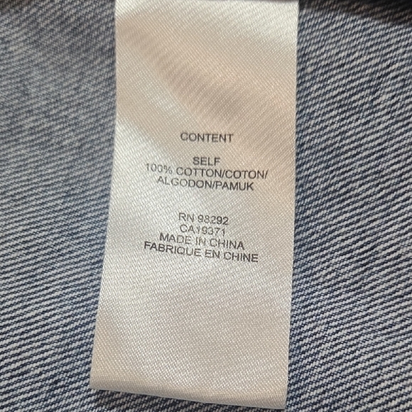 Tibi Denim Sleeveless Button Front Top Size 10 Minimalist Cotton - Picture 7 of 9